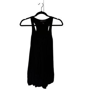International concepts, black sleeveless racer back tank top, woman’s size small